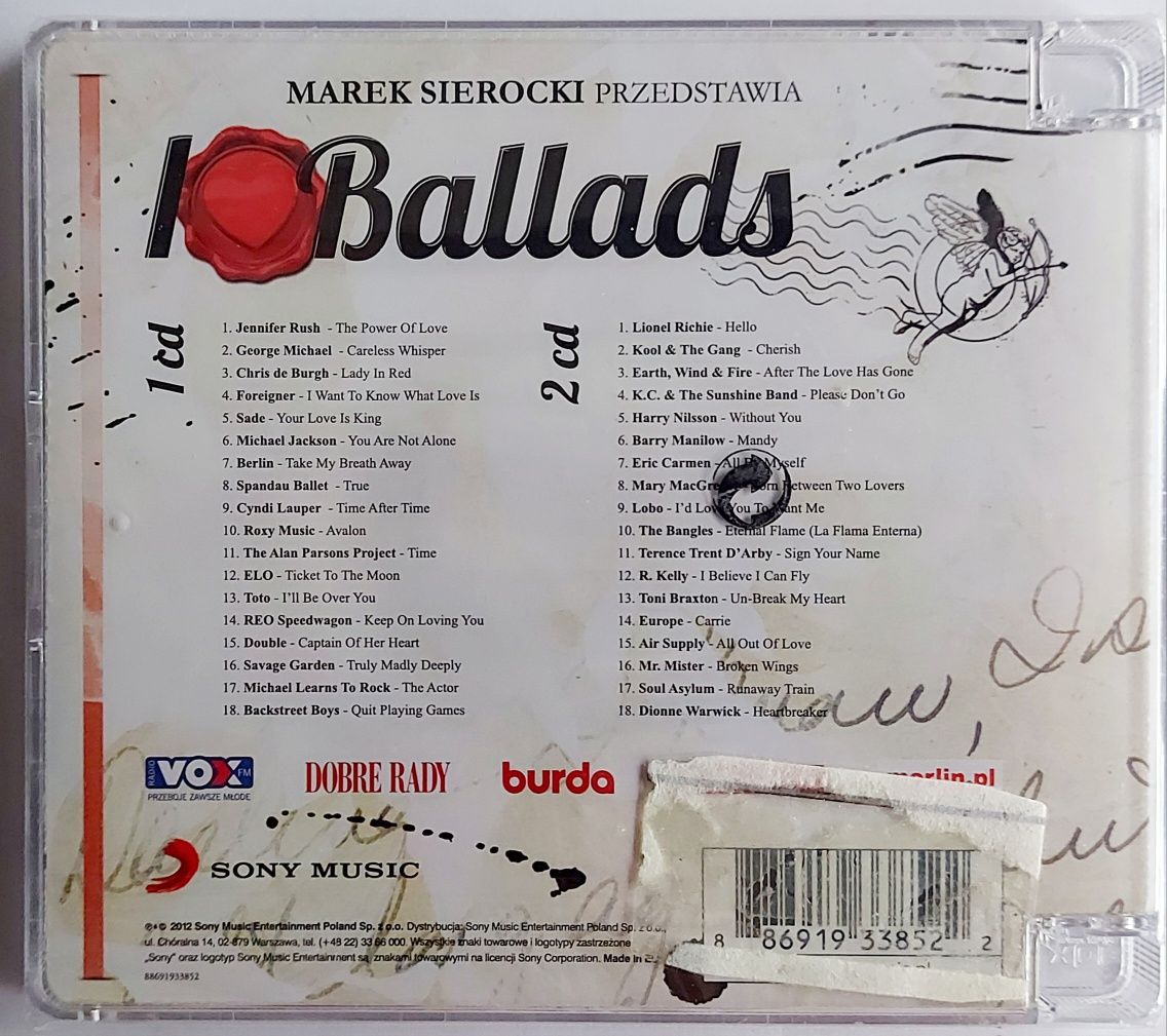 Marek Sierocki Przedstawia I Love Ballads 2CD 2012r (Folia)