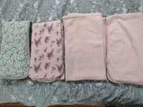 Kocyk kocyki niemowlęce +pieluchy flanelowa
