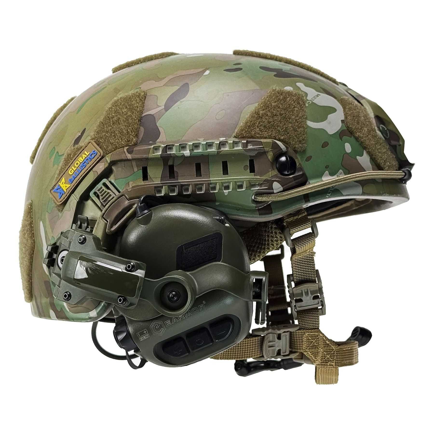 Шолом FAST мультикам + навушники в комплекті Earmor M32/M31 Plus
