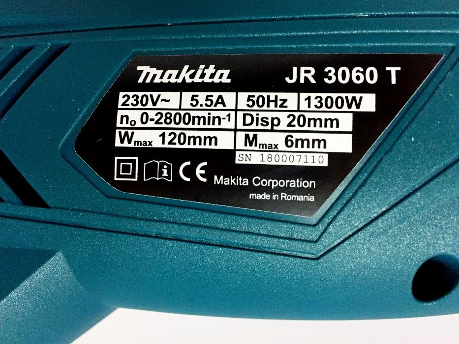 Электроножовка, сабельная пила Makita JR3060T+6 пилок Румыния Гарантия