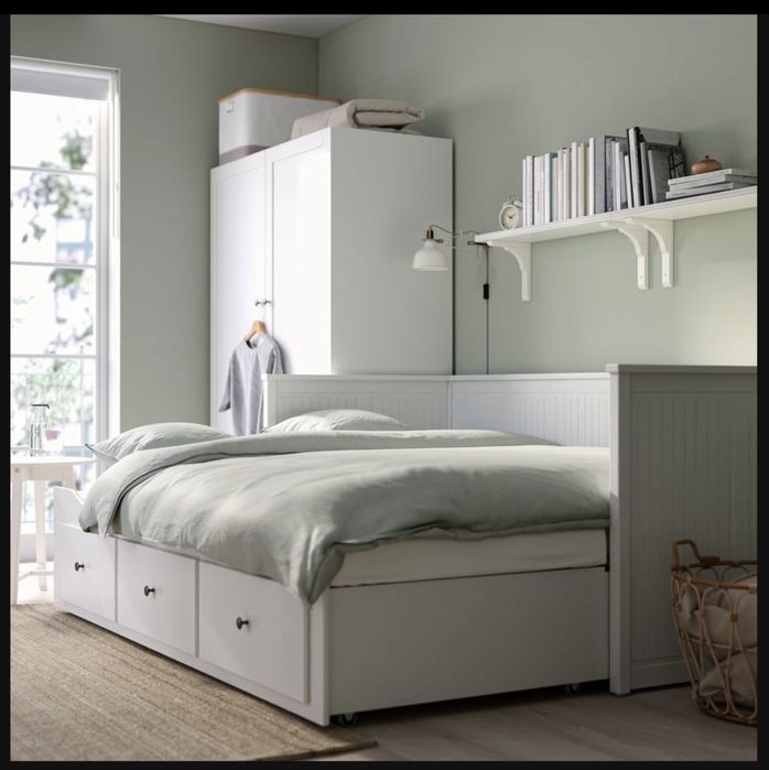 Cama dupla de abrir Hemnes