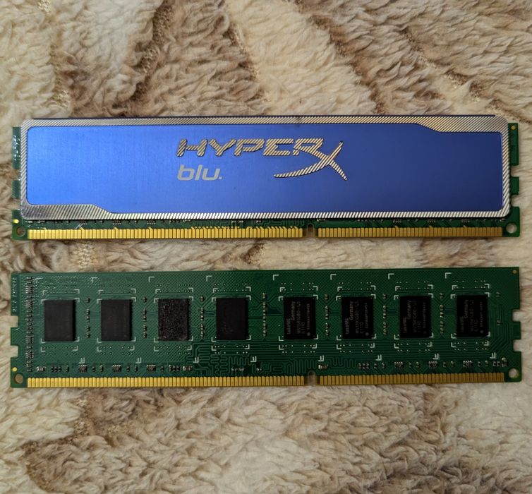 Оперативна пам'ять Kingston HyperX Blu. DDR3 4GB + takeMS DDR3 2GB