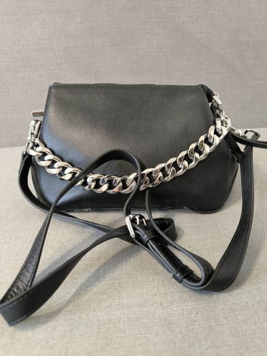 Шкіряна сумка чорна