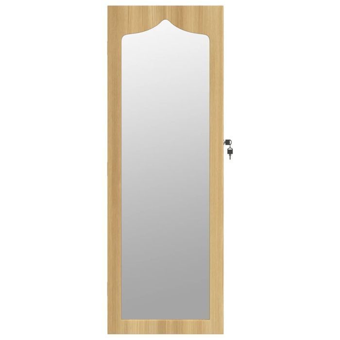 Vidaxl Wisząca Szafka Na Biżuterię, Z Lustrem, 37,5X10X106 Cm