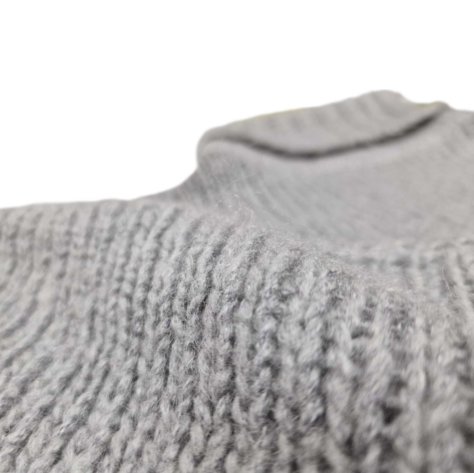 Zara sweter szary damski r. M 22% moher