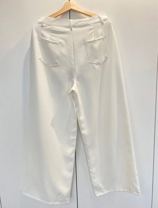 Calça clássica branca T: L /XL