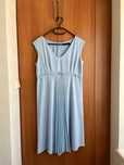 Sukienka błękitna elegancka plisowana Vito Vergelis ok. 38/40 (M/L)