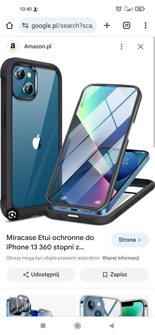 Etui 360 iPhone 13 Miracase