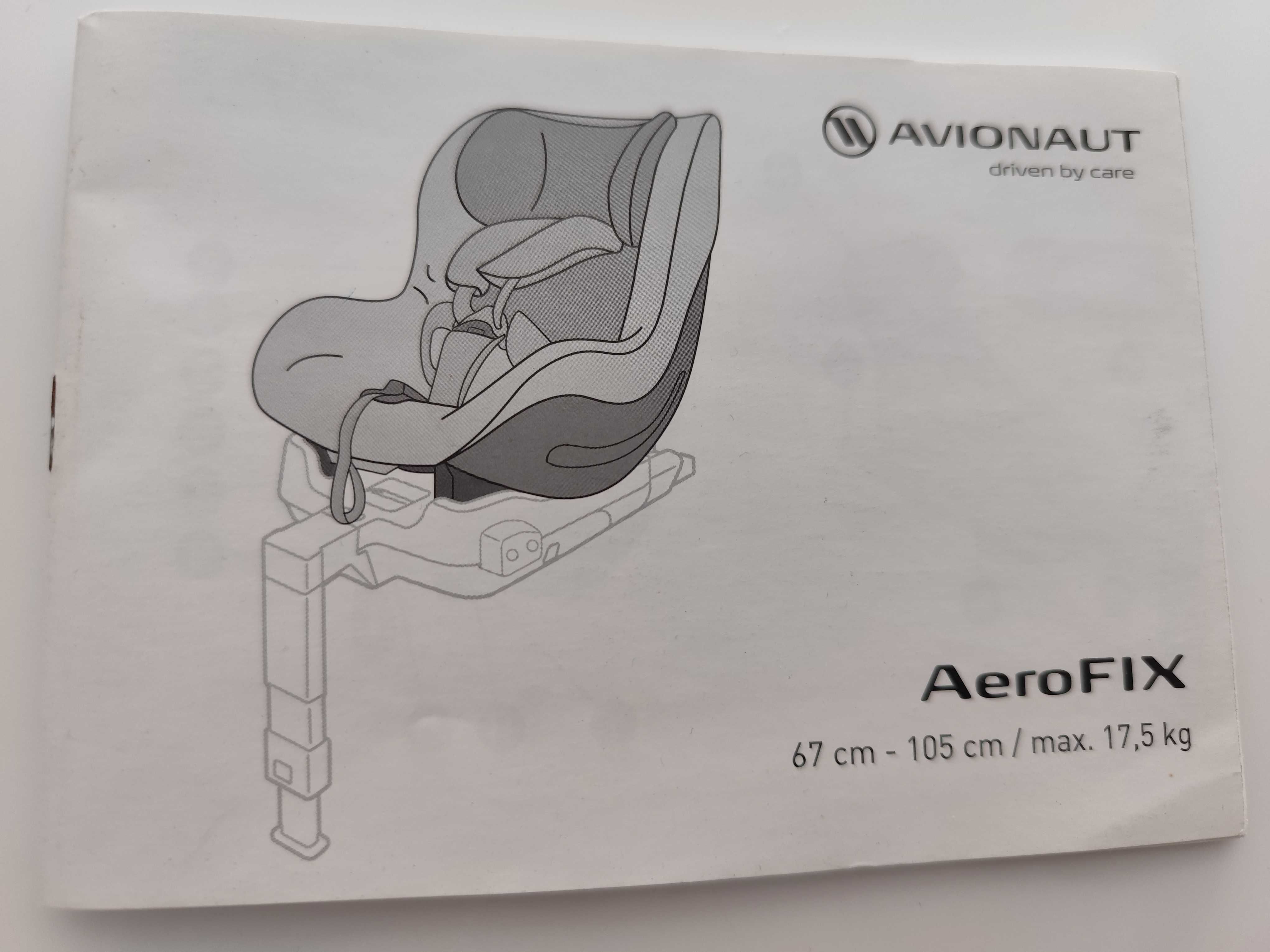 Avionaut Aerofix RWF + baza ISOFIX czarny
