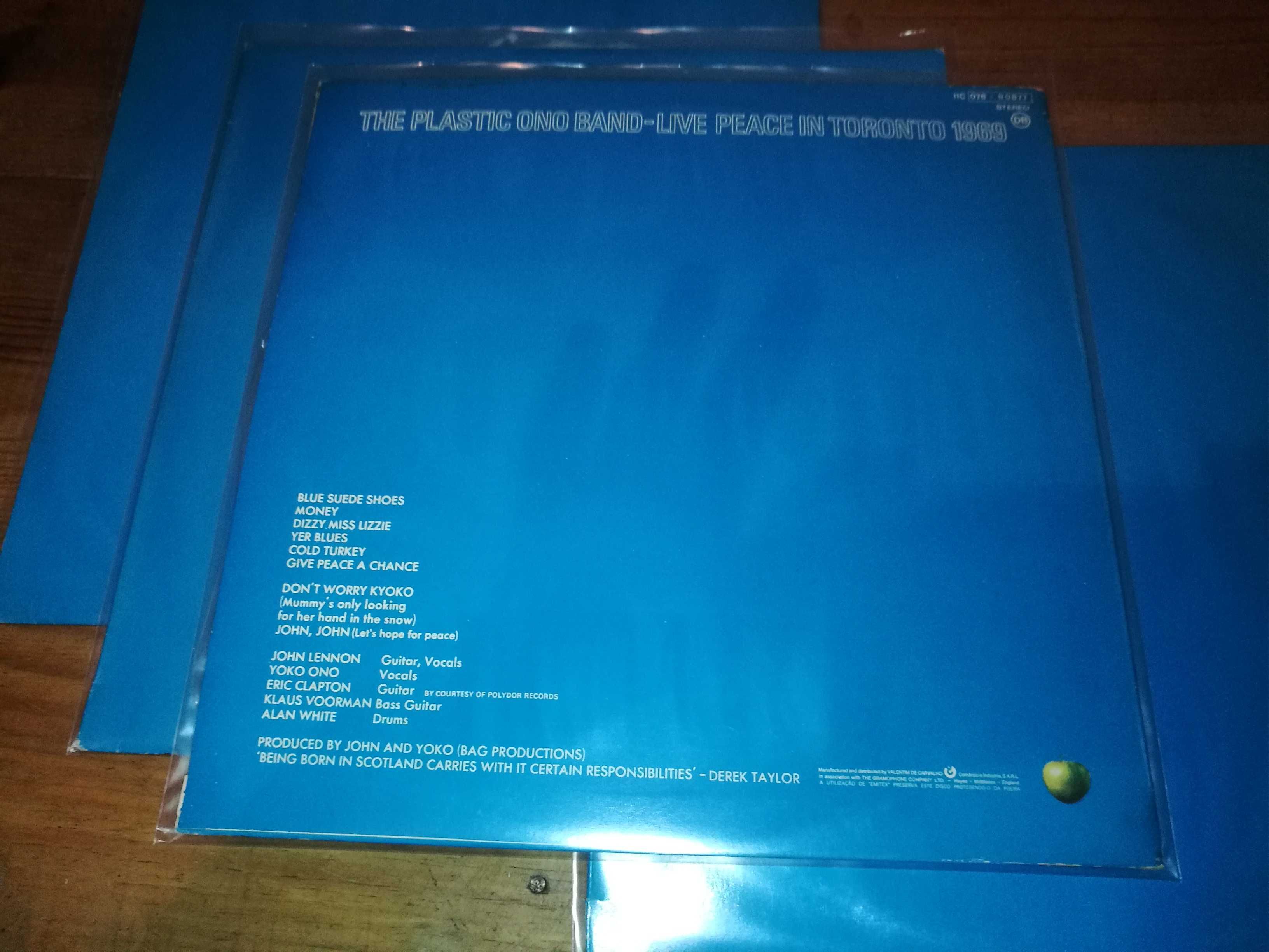 THE   PLASTIC ONO BAND  - Live Piece In Toronto 1969 LP