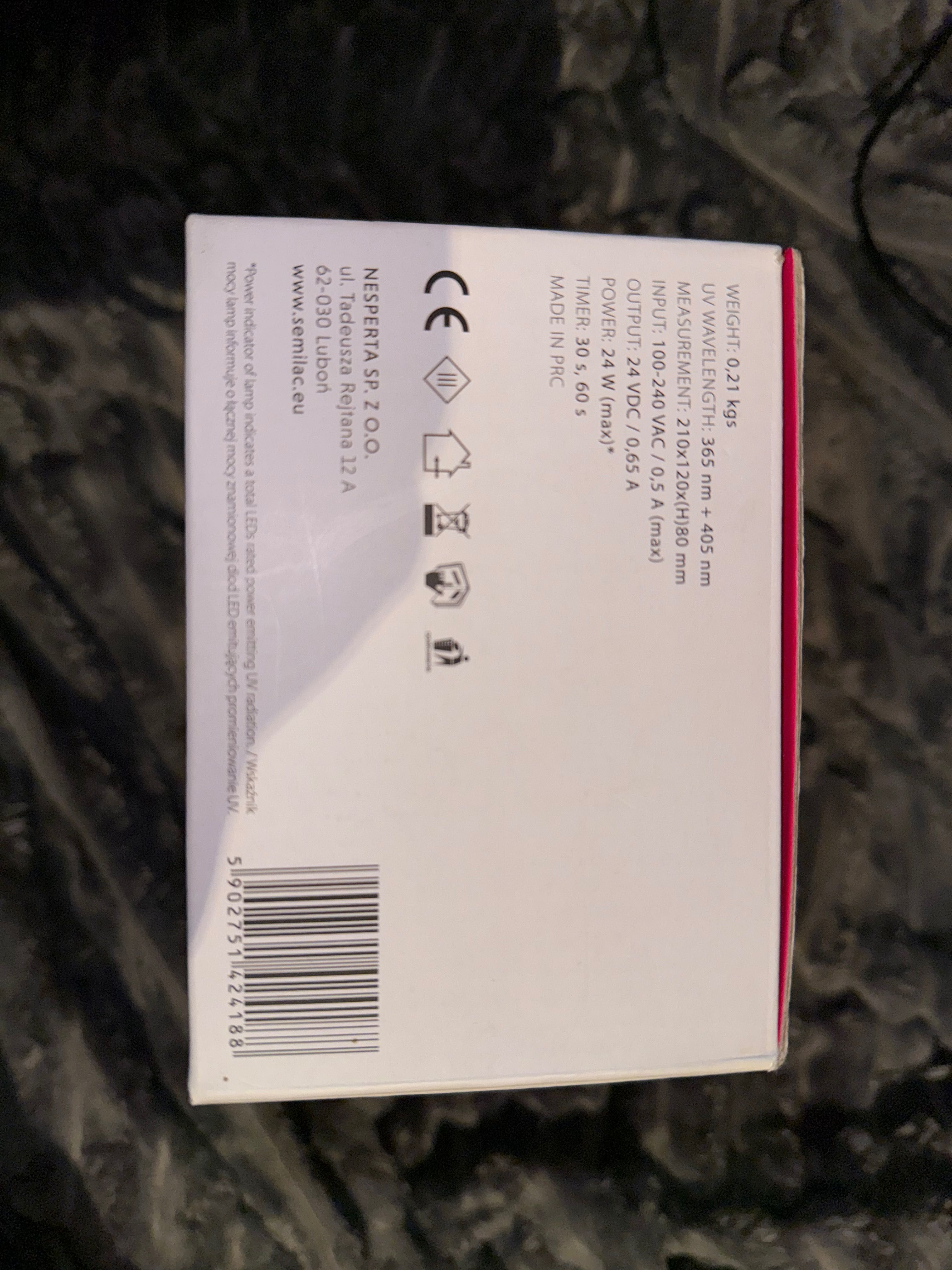 Semilac lampa UV LED 24W. Lampa do hybryd/do paznokci hybrydowych.