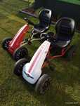 Gokart abarth biały i czerwony . uszkodzone zębatki cena za jeden