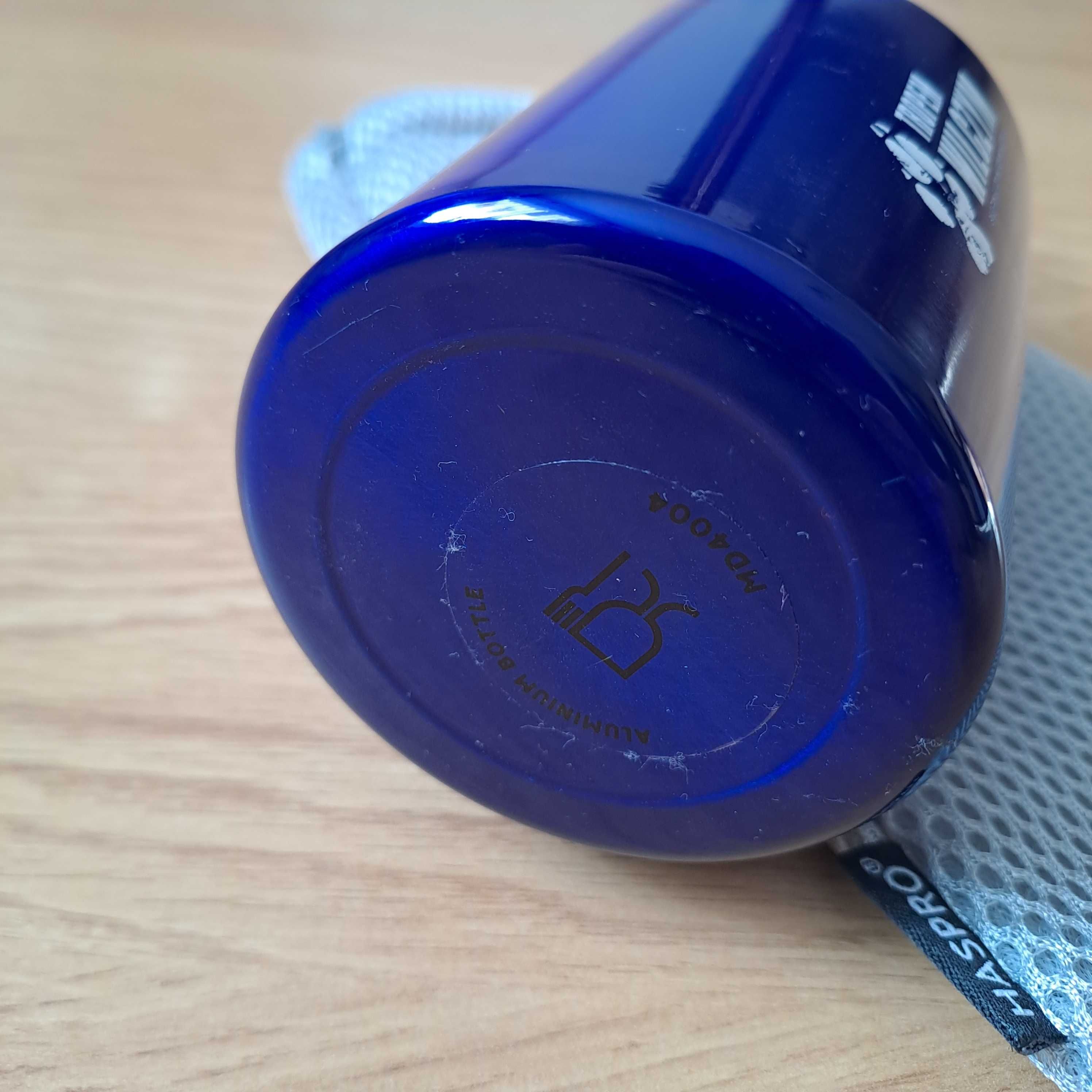 Aluminiowa butelka na wodę z zakrętką i karabińczykiem, 300 ml