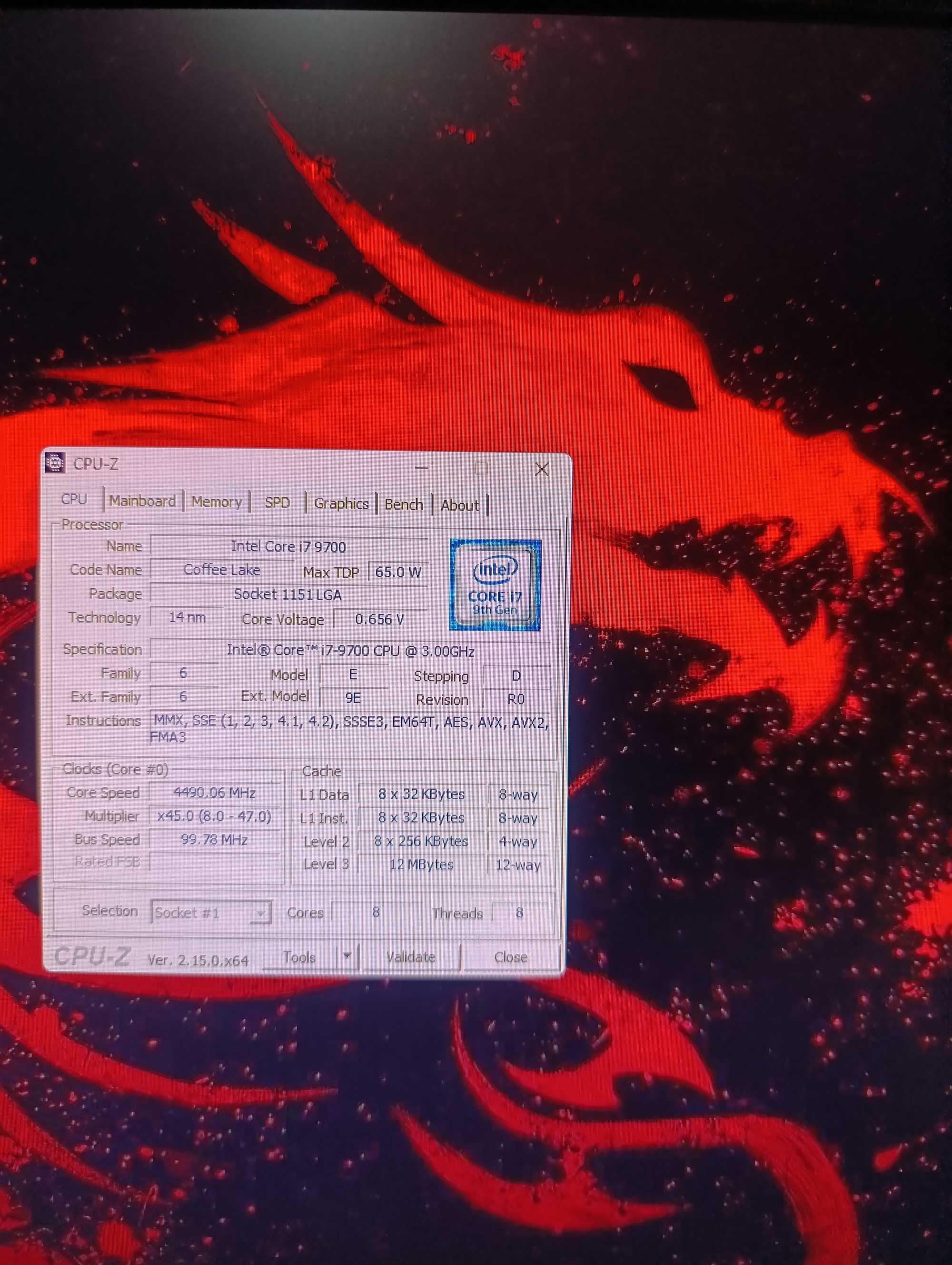 PC Gaming MSI RGB Intel Core i7 9700