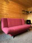 Lozko do spania Czerwona sofa Kanapa tapczan rozkladany