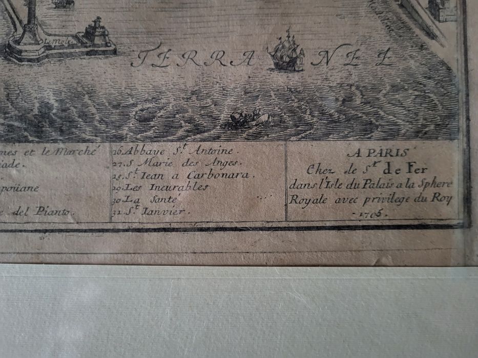 Гравюра антикварна 1706 рік Nicolas de Fer картина 18 ст.