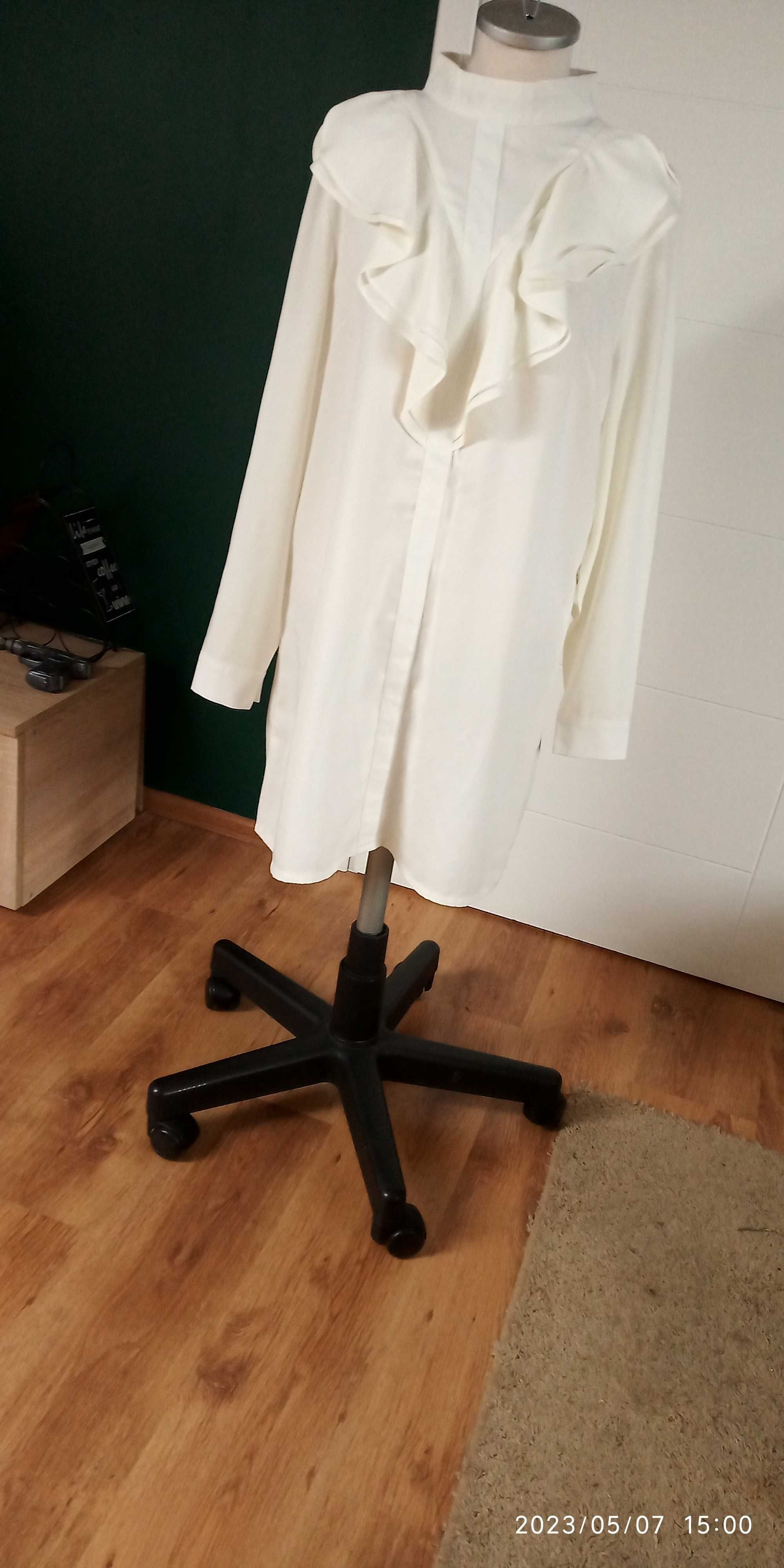 biała nowa sukienka bez metki dyplomatka xxl