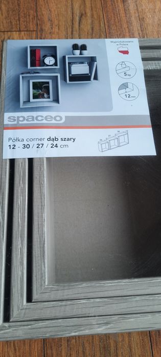 Zestaw półek ściennych 3szt Spaceo NOWE