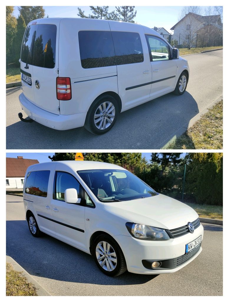 VW caddy life, 7-osobowy,2.0 TDI, klimatronik, hak