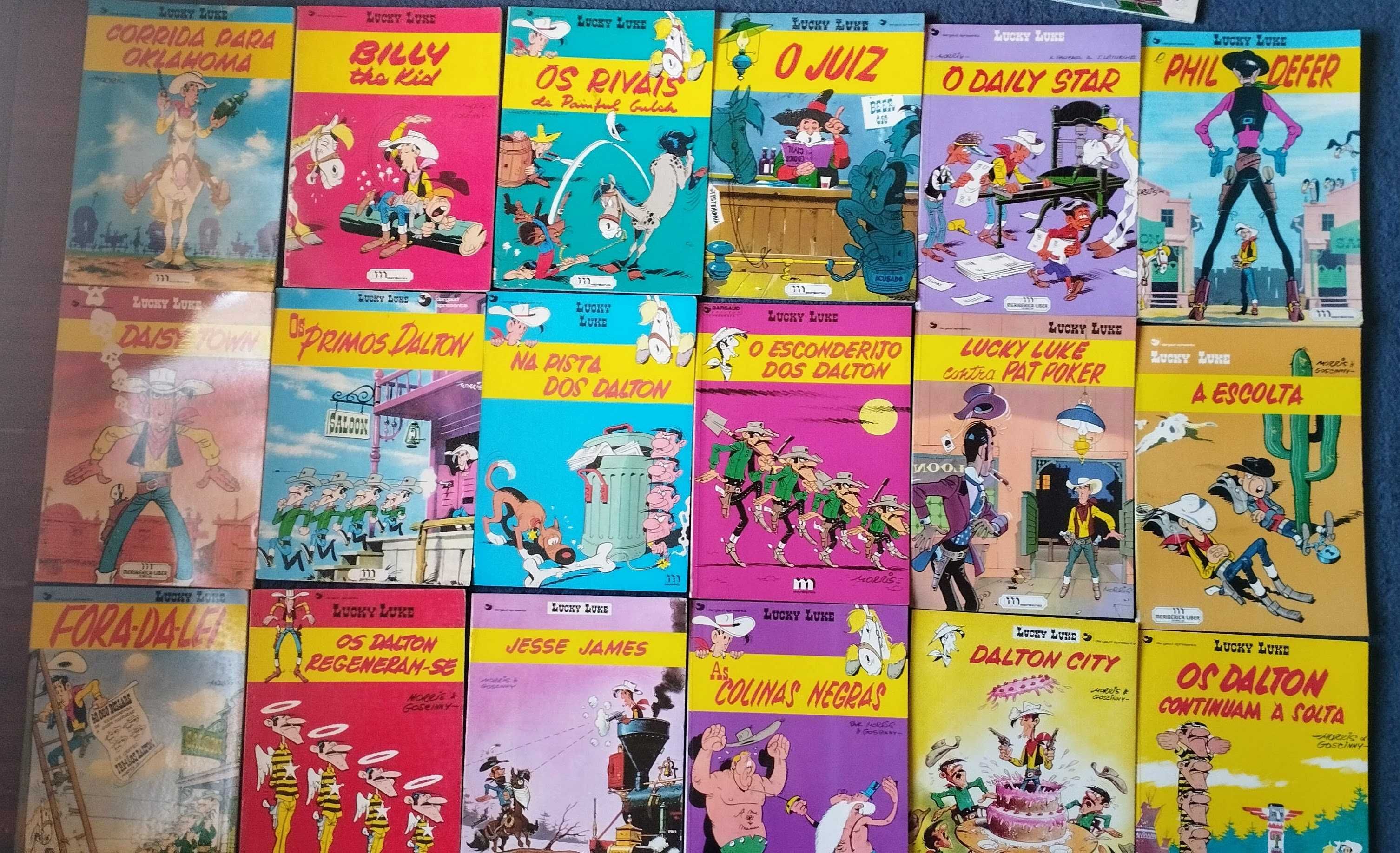 Coleção BD - Asterix. Lucky Luke, Tintim e Valerian