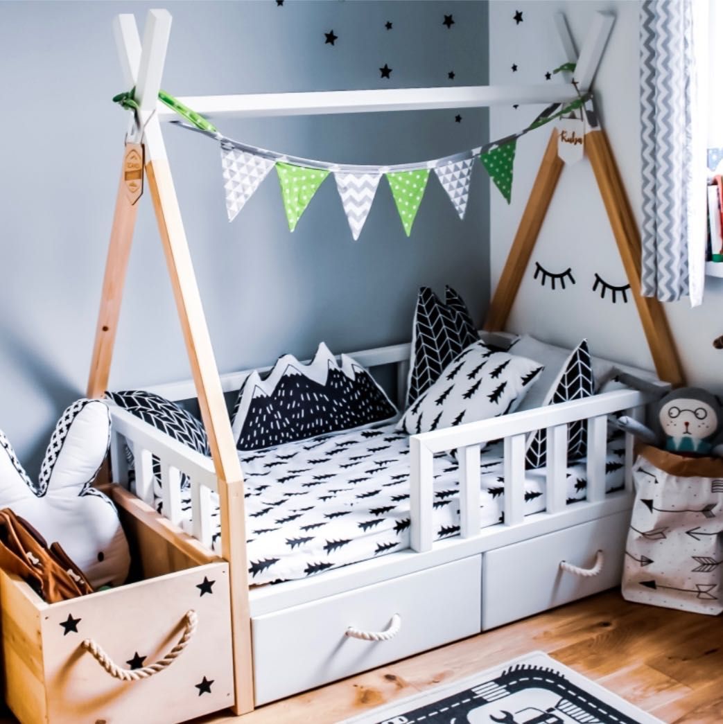 Łóżko tipi - Scandi room