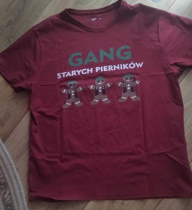 Bluzka męska z motywem świątecznym XXL