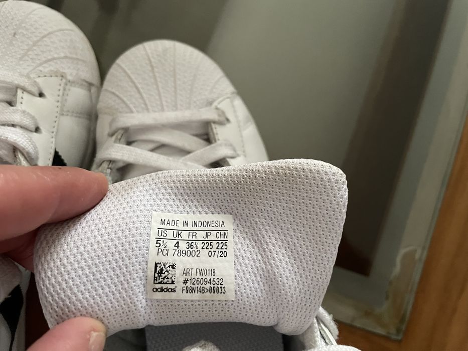 Adidas superstar bota 36 2/3
