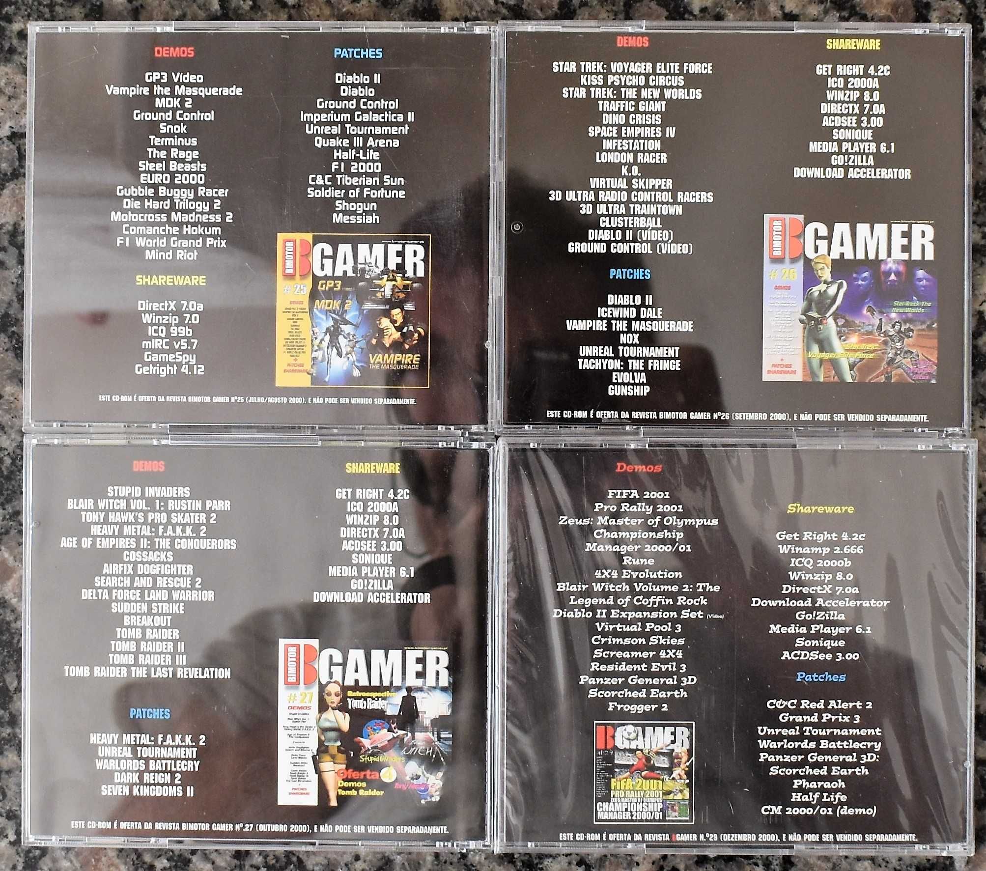 BGamer (Bimotor): CDs com Programas/Jogos/Demos