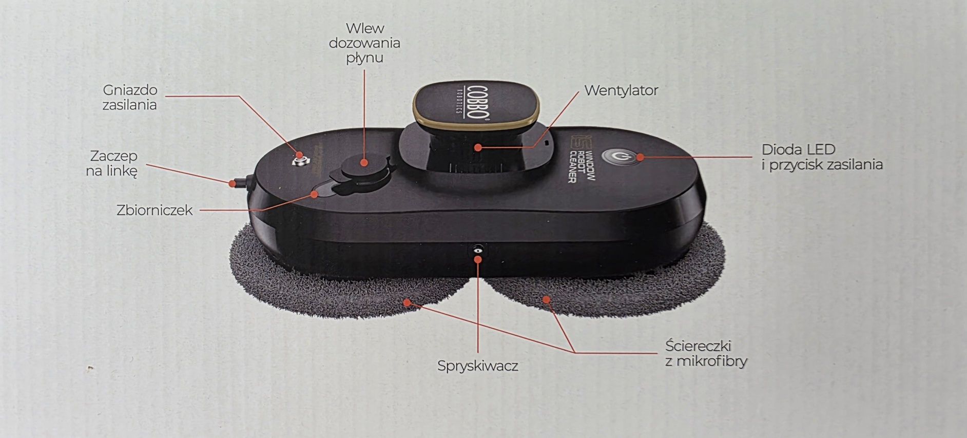 Cobbo i5 Robot do mycia okien