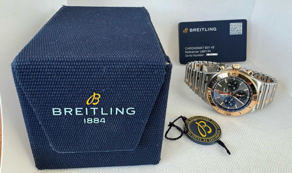 Breitling Chronomat B01 Chronograph 42 Stal-Złoto 18K / 2022