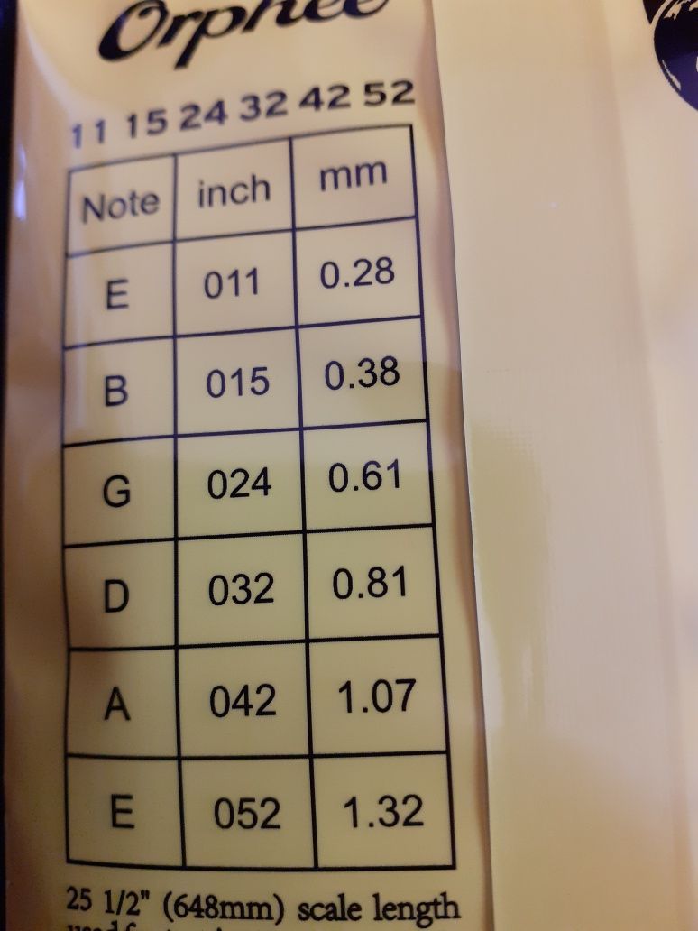Conjunto Set de 6 Cordas para Guitarra Acústica Eletrica ou de aço