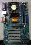Płyta główna ASRock K7S8X + AMD Sempron 2200+ i RAM