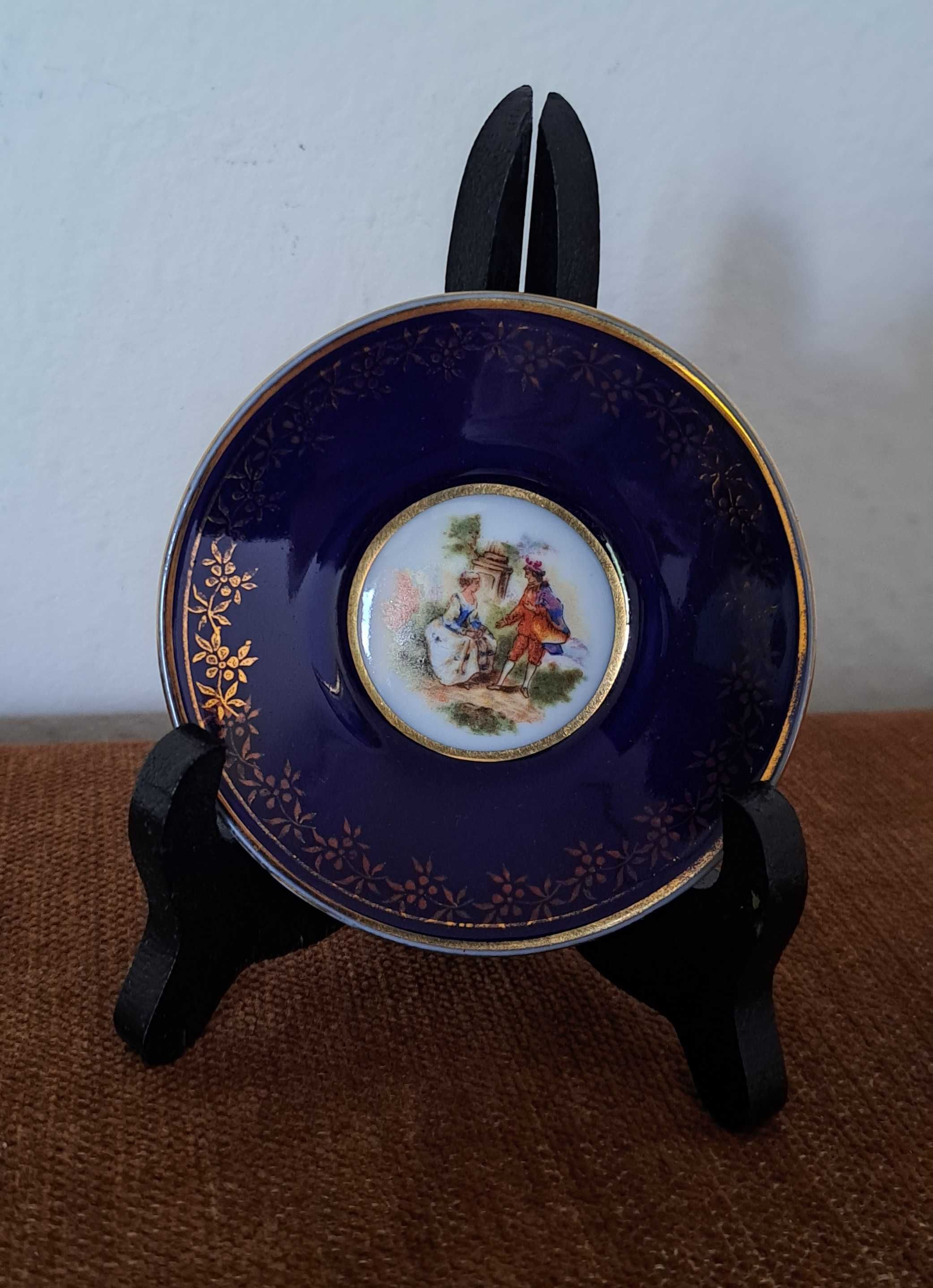 miniaturowe talerzyki ozdobne porcelana Limoges