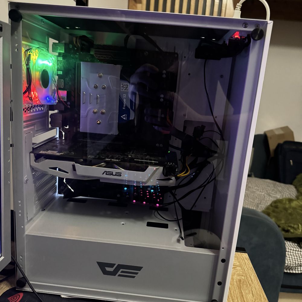 Gaming PC i5 gtx1060, 2 monitory, mysza, mikrofon, słuchawki, klawitur