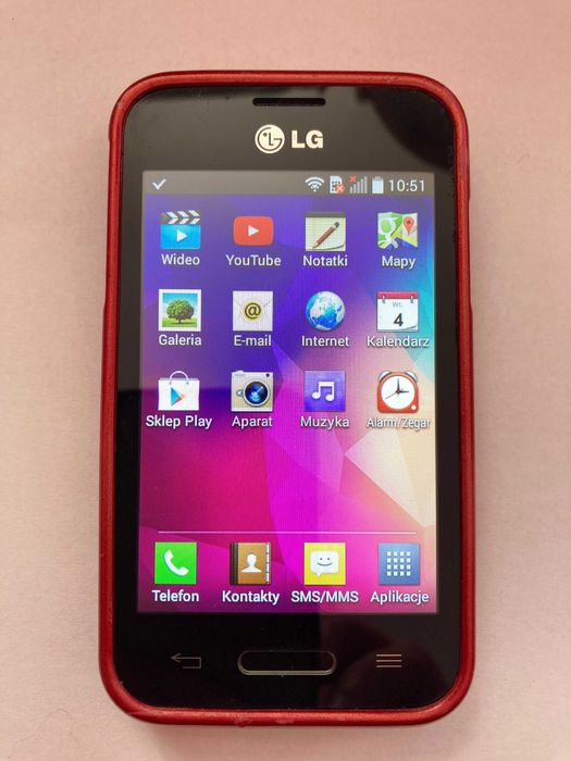 Telefon komórkowy LG D-160 mały 10,9x5,9 cm, Smartfon