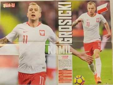 Plakat piłkarski Isco + Grosicki