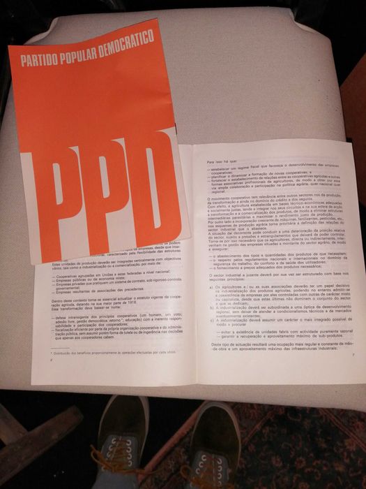 Panfletos/Publicações Políticas - PPD de 1974