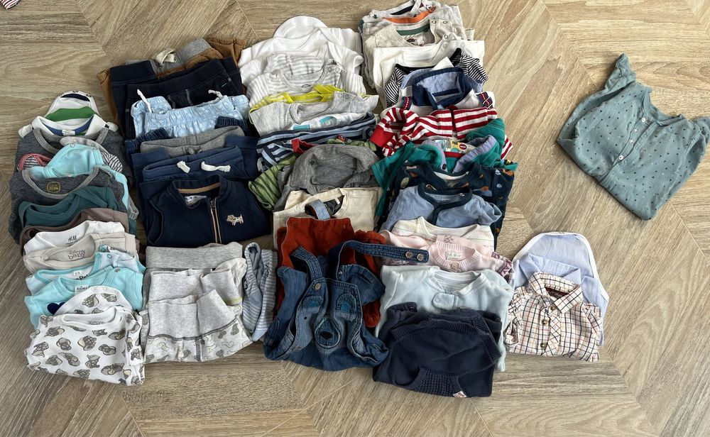 Mega paka ubranek niemowlęcych r.68 /50szt!