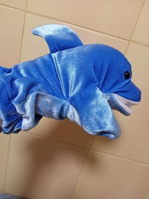 Игрушка мягкая дельфин акула касатка перчатка для театра рыба рыбка