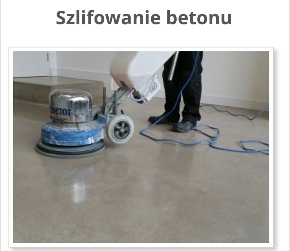 Szlifowanie i frezowanie posadzek betonowych