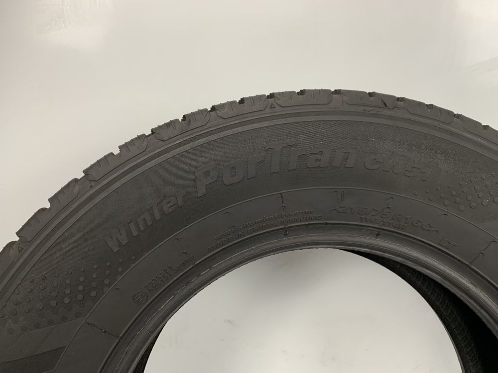 1x 215/75/16C Kumho WinterProTran CW51 / 2021r 6,5mm / GWARANCJA