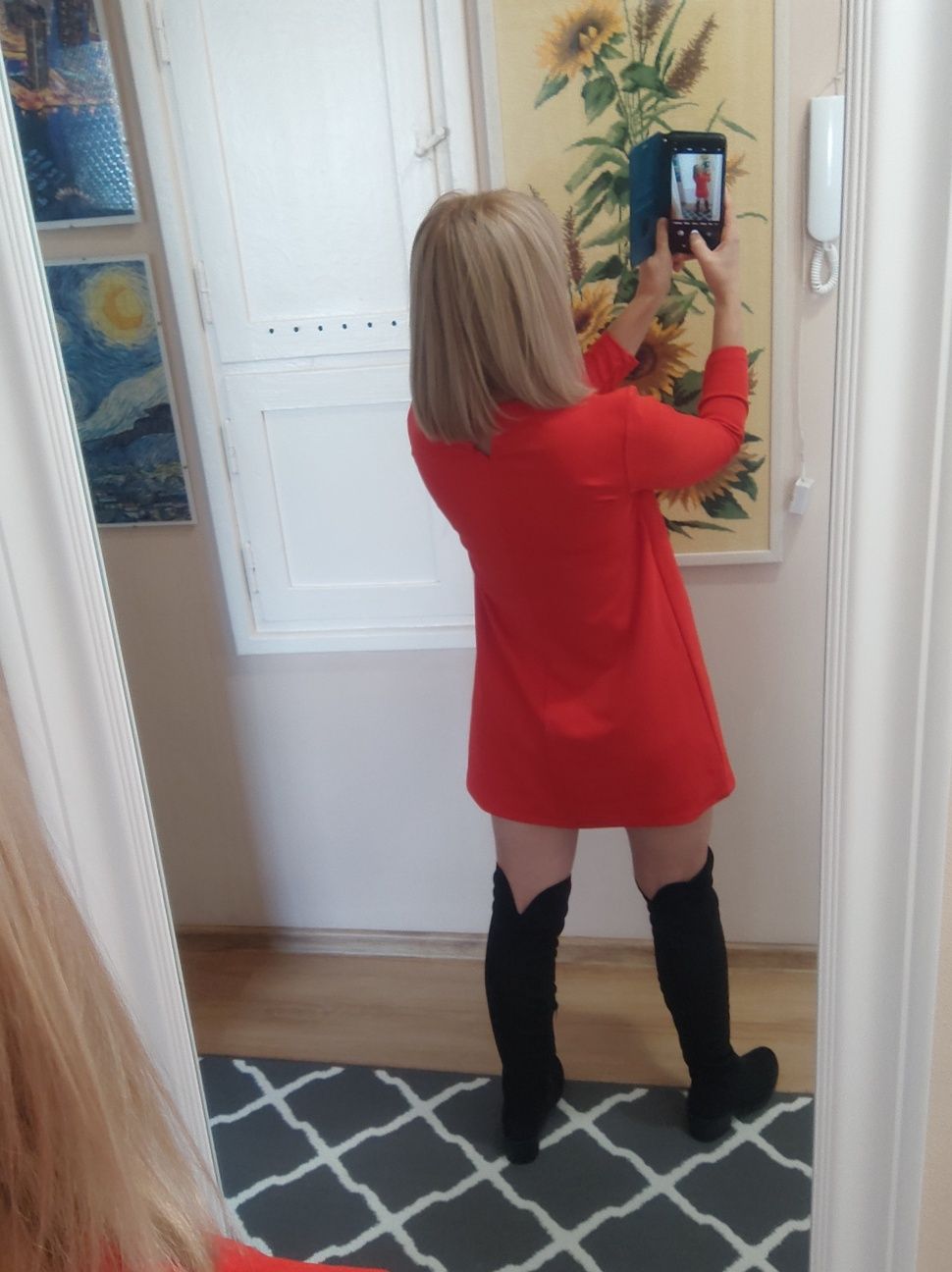 Trapezowa luźna sukienka mohito xs