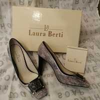 Новые Туфли женские Laura Berti, Италия, нат. кожа, р 35,5, кабл. 8 см