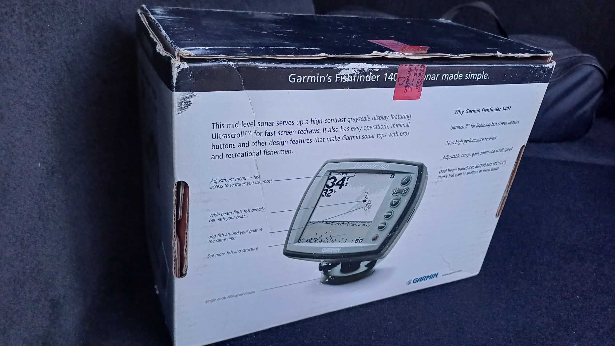 эхолот garmin fishfinder 140