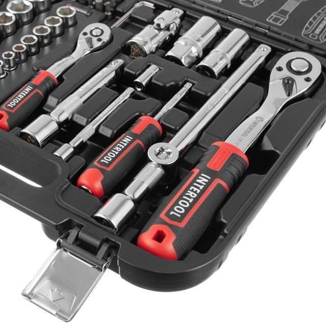 Набор инструментов 73 ед. STORM, 1/2", 1/4", Сr-V. INTERTOOL ET-8073.