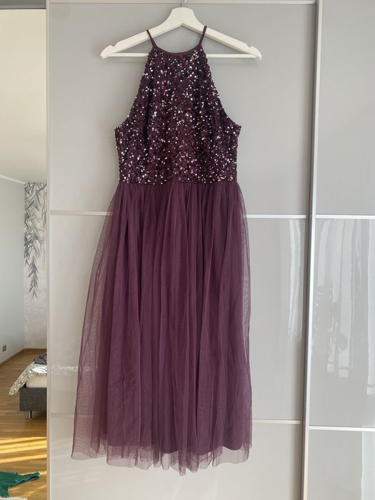 Sukienka Maya Deluxe rozmiar 38 koktajlowa wieczorowa wesele cekiny