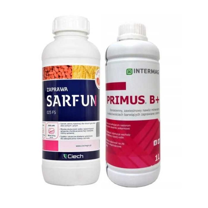 Zestaw Zaprawa do nasion  Sarfun 1 L 025 FS + Primus B+ 1 L !