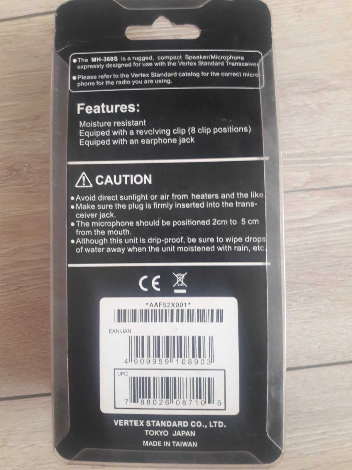 Ручной микрофон (тангента) для раций Baofeng 9R A58 S56 9700 9R plus.