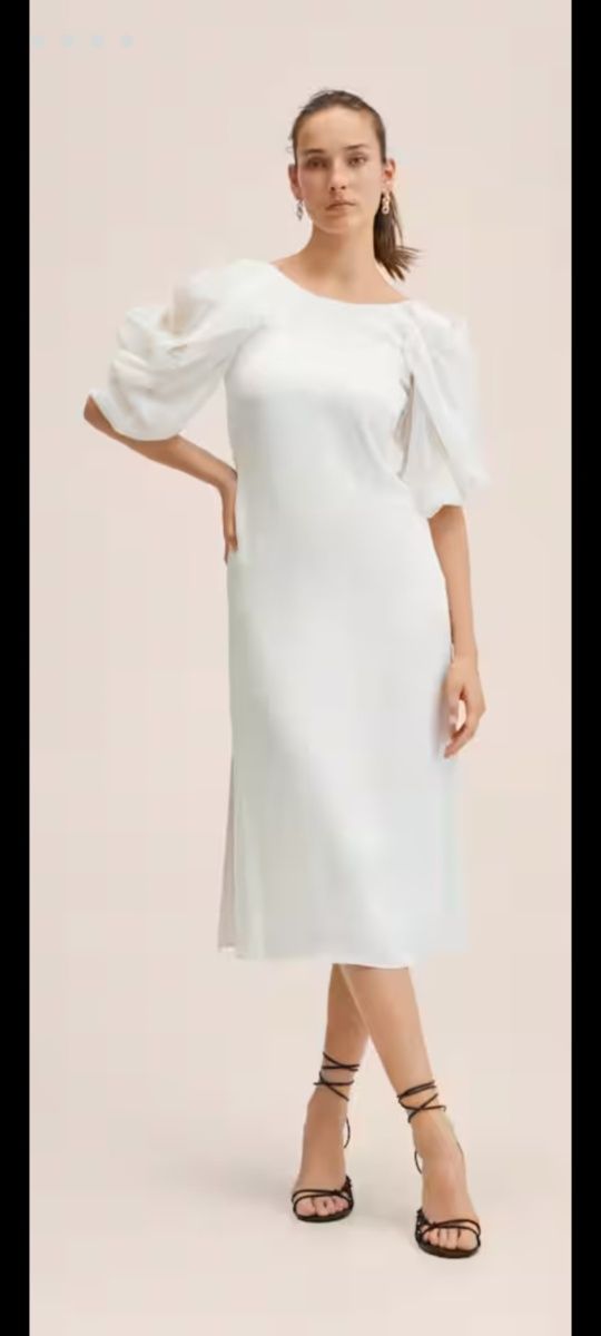 Vestido Branco Mango XL