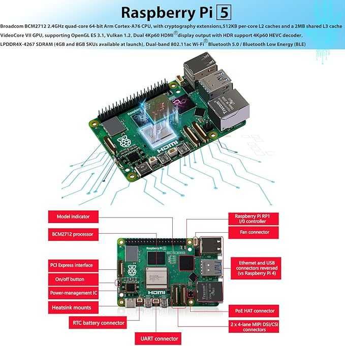 Mikrokomputer GEEEKPI Raspberry Pi 5